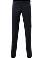 Thom Browne Low Rise Skinny Trouser With Red, White And Blue Selvedge