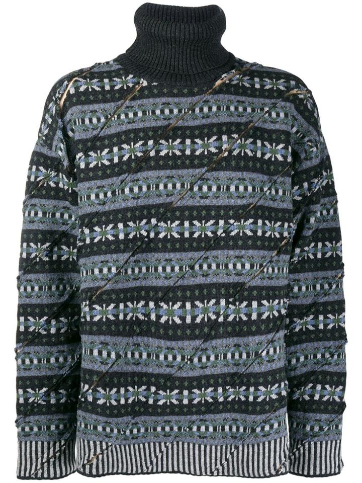 Y/project Diagonal Cutout Jumper - Grey