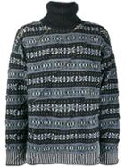 Y/project Diagonal Cutout Jumper - Grey