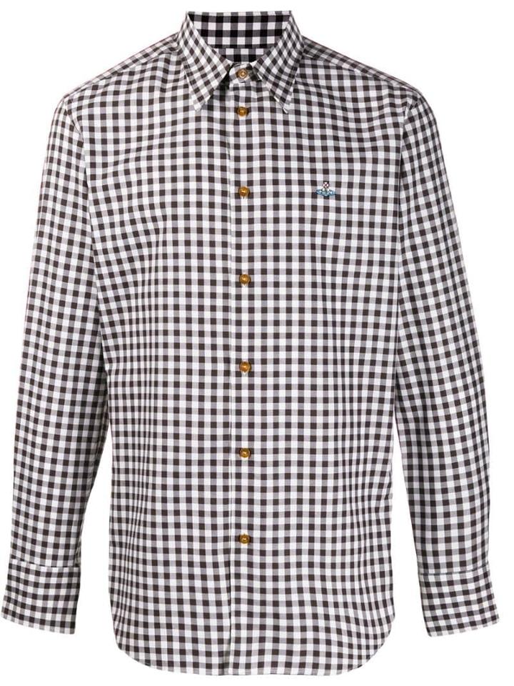 Vivienne Westwood Plaid Button Shirt - Brown