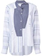 Loewe Deconstructed Striped Shirt - Blue