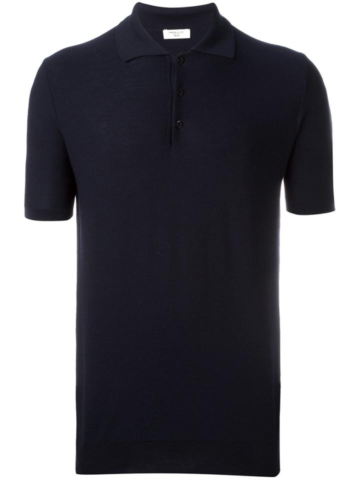 Fashion Clinic Timeless Shortsleeved Polo Shirt - Blue
