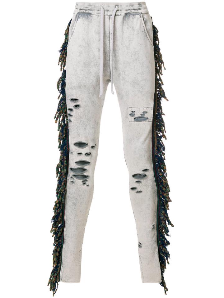 Alchemist Fringed Joggers - Grey