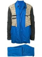 Comme Des Garçons Vintage Reversible Ruffle Suit - Blue