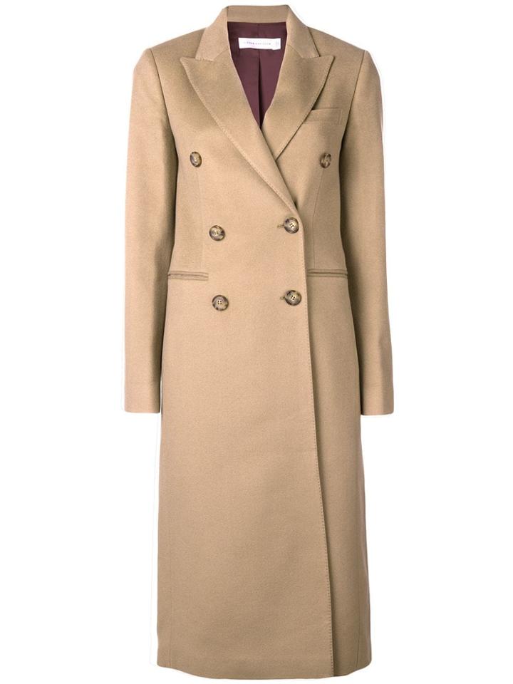 Victoria Beckham Tailored Double Breasted Coat - Neutrals