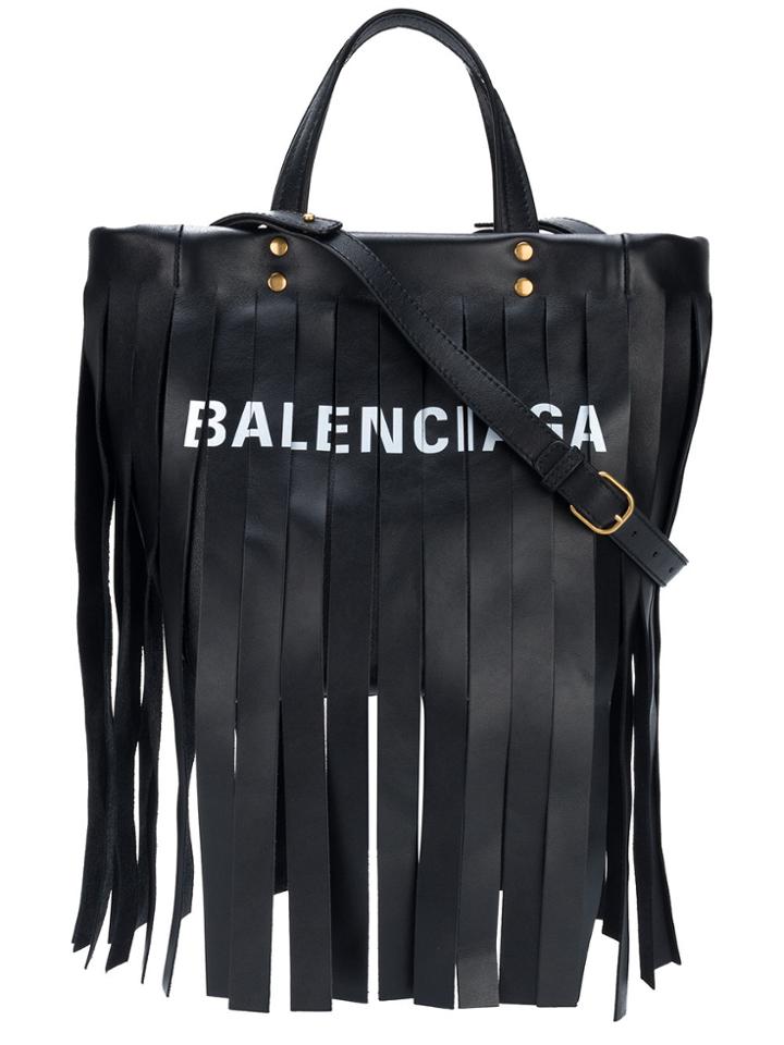 Balenciaga Laundry Cabas Xs Bag - Black