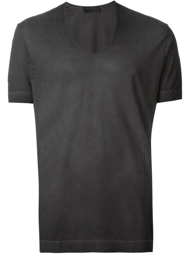 Diesel Black Gold V-neck T-shirt, Men's, Size: Xs, Grey, Cotton