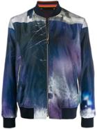 Paul Smith All-over Print Bomber Jacket - Blue