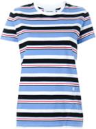 Courrèges Striped T-shirt, Women's, Size: 3, Black, Cotton