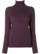 N.peal Polo Neck Sweater - Pink & Purple