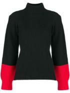 Eudon Choi Colourblock Turtleneck Sweater - Black