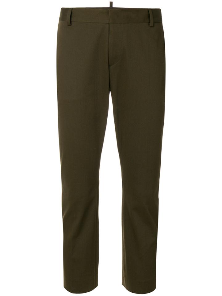 Dsquared2 Cropped Tailored Trousers - Green