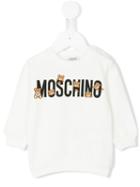 Moschino Kids - Logo Print Sweatshirt - Kids - Cotton/spandex/elastane - 24 Mth, White