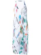 Chalayan Pleated Short 'sunray' Dress - White