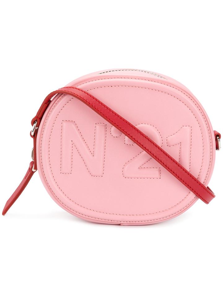 No21 Logo Clutch Bag - Pink & Purple