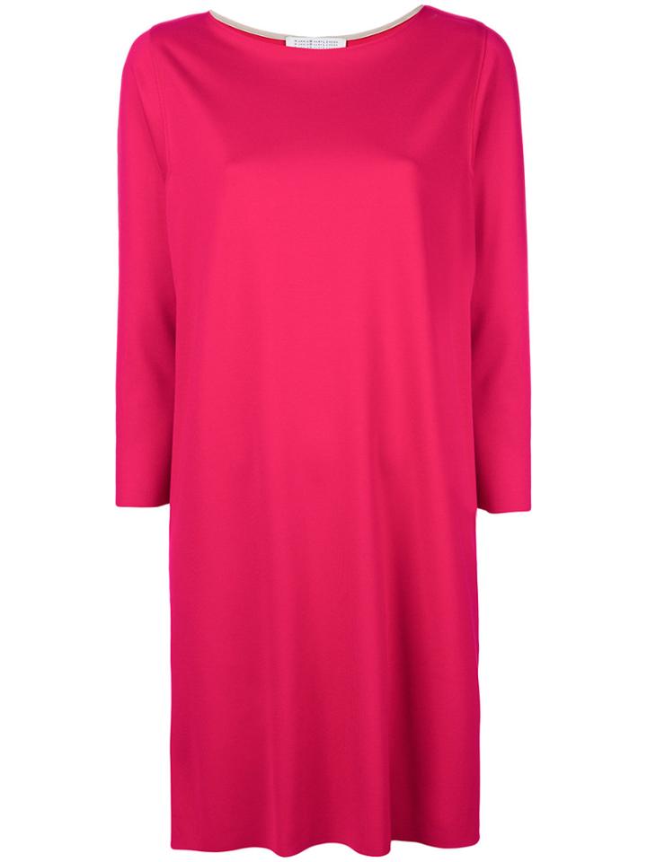 Harris Wharf London Casual Shift Dress - Pink & Purple