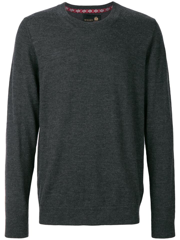Wolsey Crew Neck Jumper - Grey