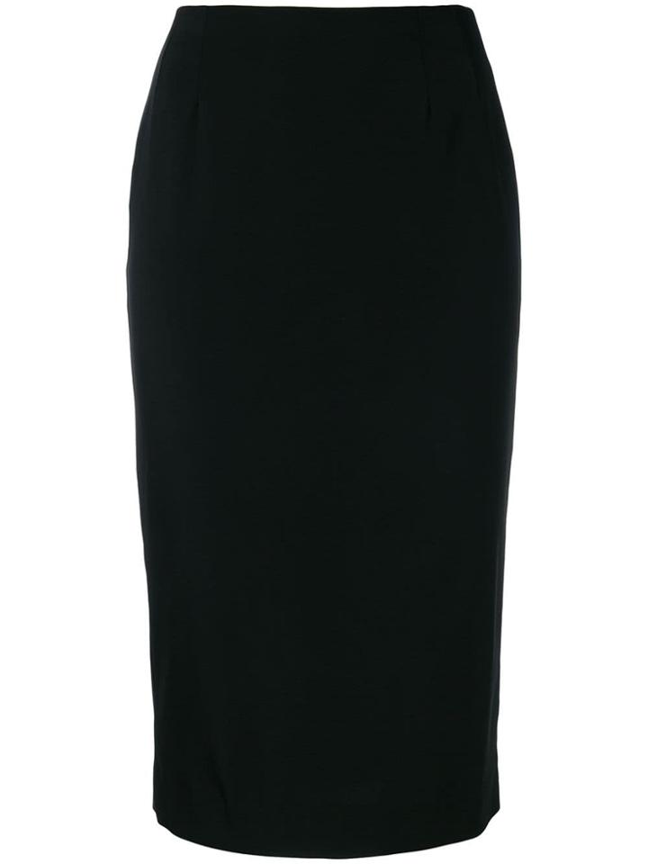 Dolce & Gabbana Pre-owned Fitted Midi Skirt - Black