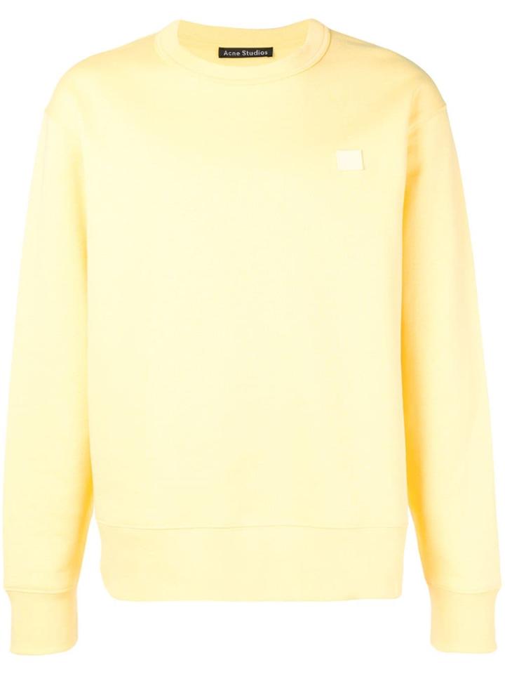 Acne Studios Logo Patch Sweater - Yellow