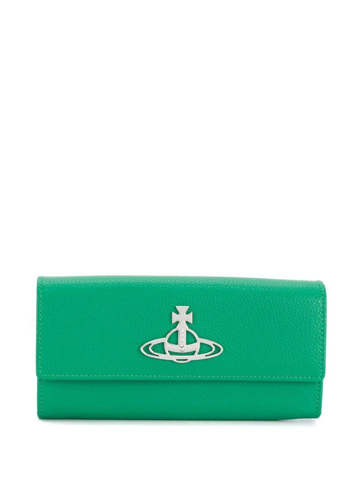 Vivienne Westwood Logo Plaque Wallet - Green