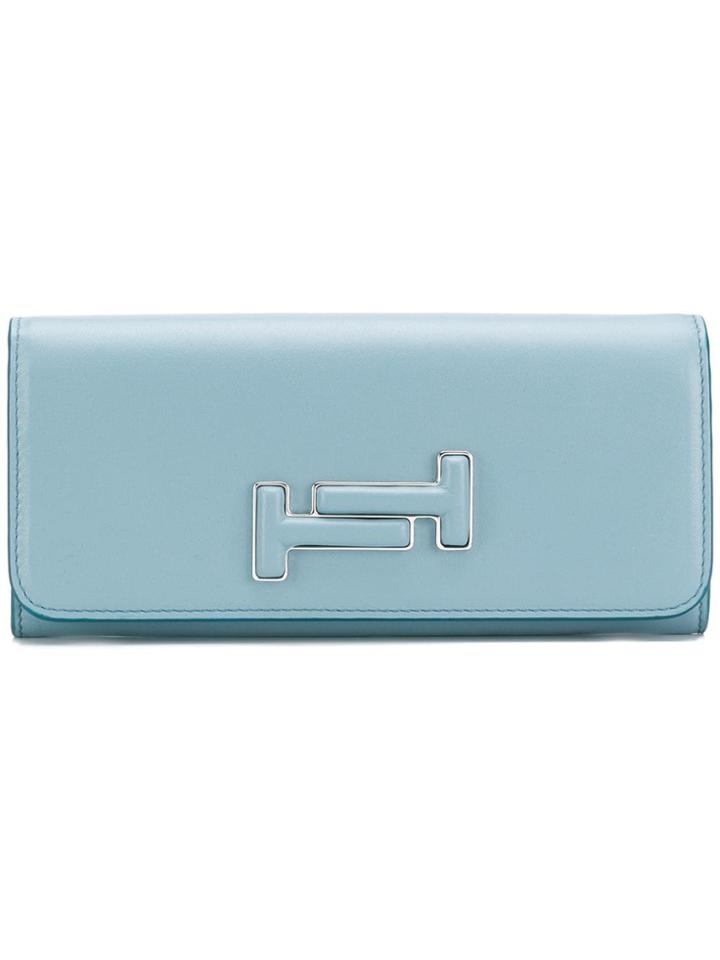 Tod's Tt Continental Wallet - Blue