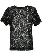 Reinaldo Lourenço Lace T-shirt - Black