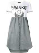 Frankie Morello T-shirt Flared Dress - White