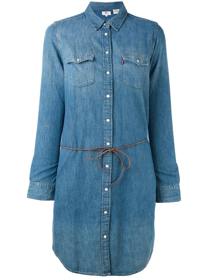 Levi's - Iconic Western Dress - Women - Cotton - M, Blue, Cotton