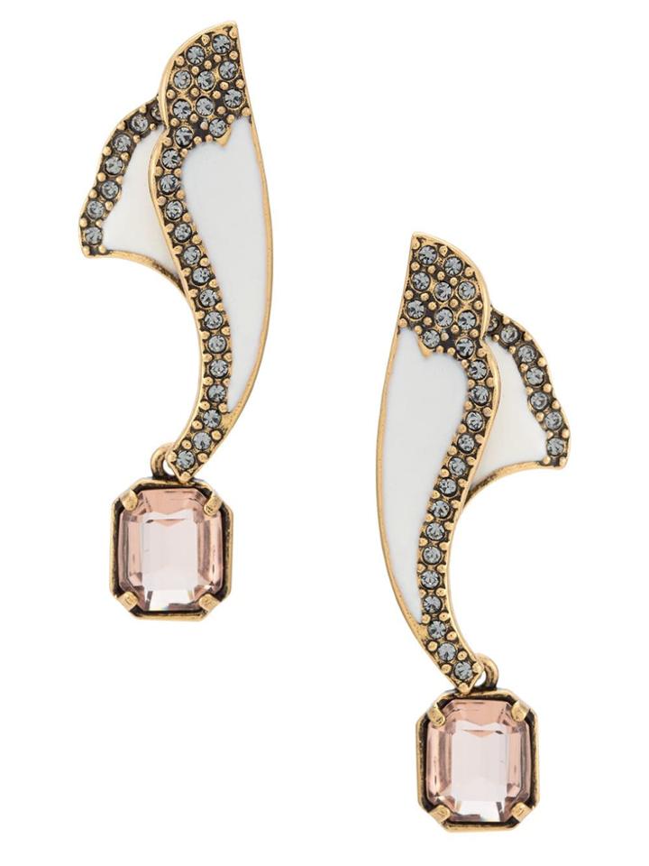 Camila Klein Drop Petal Earrings - Metallic