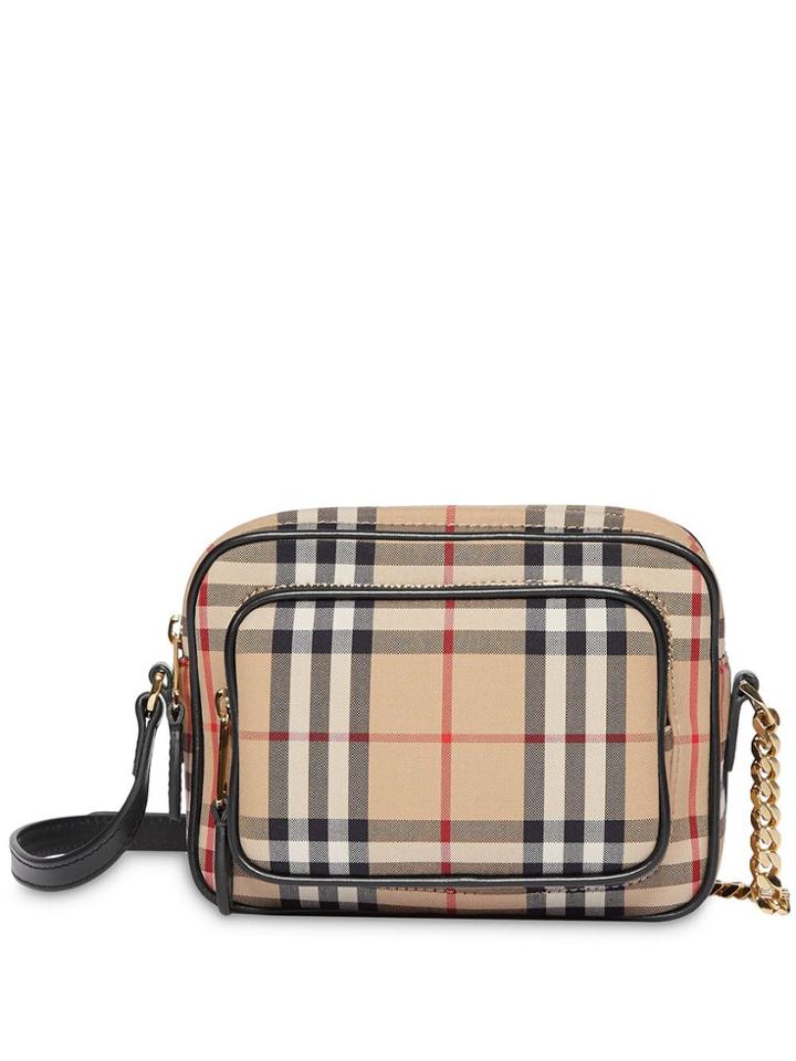 Burberry Vintage Check Cotton Camera Bag - Neutrals