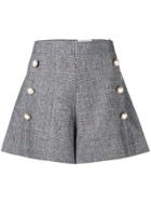 Forte Dei Marmi Couture Glen Check Flared Shorts - Grey
