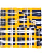 Yves Saint Laurent Vintage Checked Scarf, Adult Unisex, Yellow