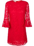 Valentino Flared Sleeve Lace Dress
