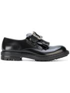 Alexander Mcqueen Buckled Loafers - Black
