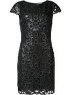 Alice+olivia 'penni' Faux Leather Dress, Women's, Size: 0, Black, Polyester/polyurethane