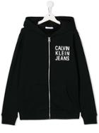 Calvin Klein Kids Logo Hoodie - Black