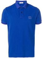 Stone Island Logo Polo Top - Blue