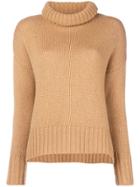 Incentive! Cashmere Cashmere Roll Neck Jumper - Nude & Neutrals