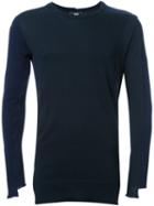 Anrealage Panel Pullover, Men's, Size: 46, Blue, Cotton