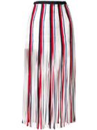 Monse Striped Fringe Skirt - Multicolour