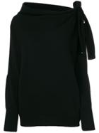 Ermanno Ermanno Tie Knot Jumper - Black