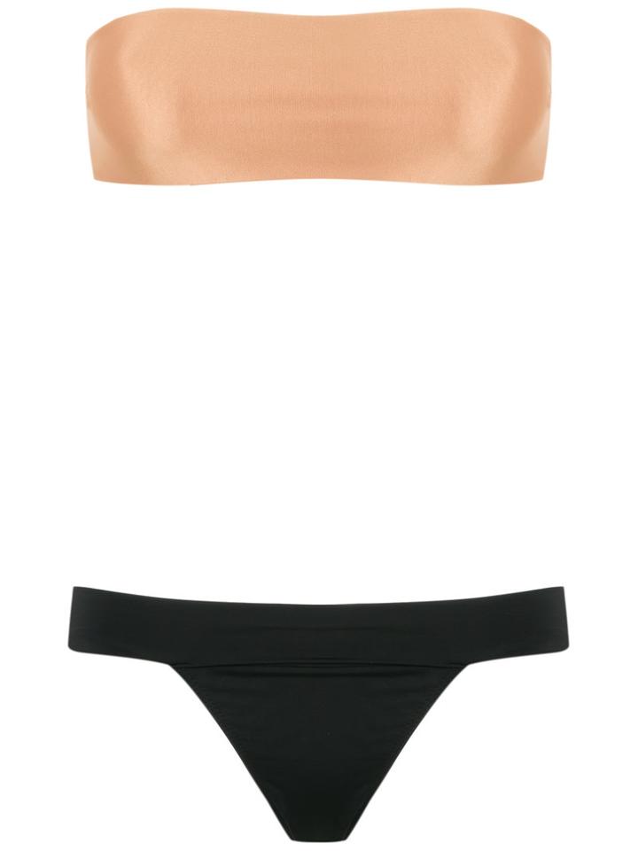 Haight Strapless Bikini Set, Women's, Size: P, Black, Polyamide/spandex/elastane