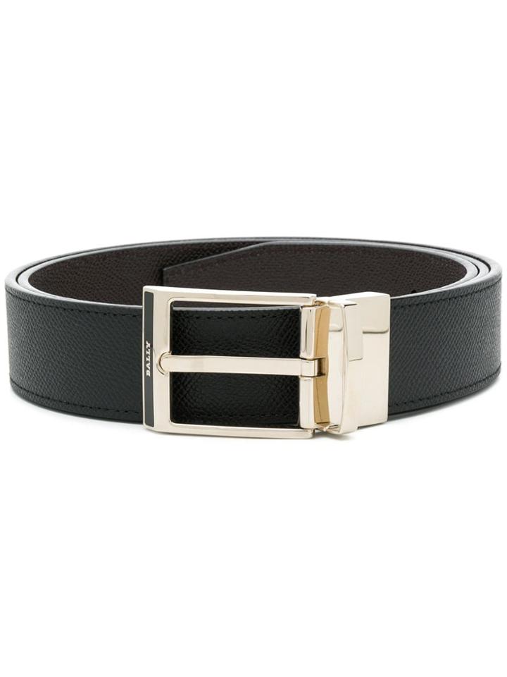 Bally Embossed Logo Belt - Black