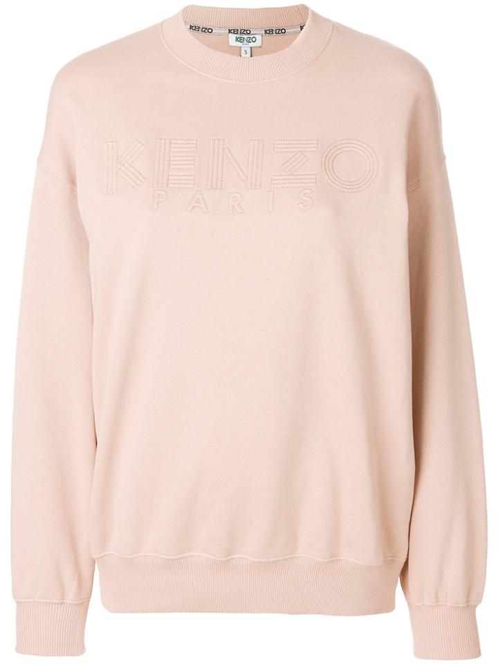 Kenzo Logo Embossed Sweatshirt - Pink & Purple