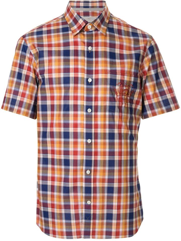 Gieves & Hawkes Check Short-sleeve Shirt - Multicolour