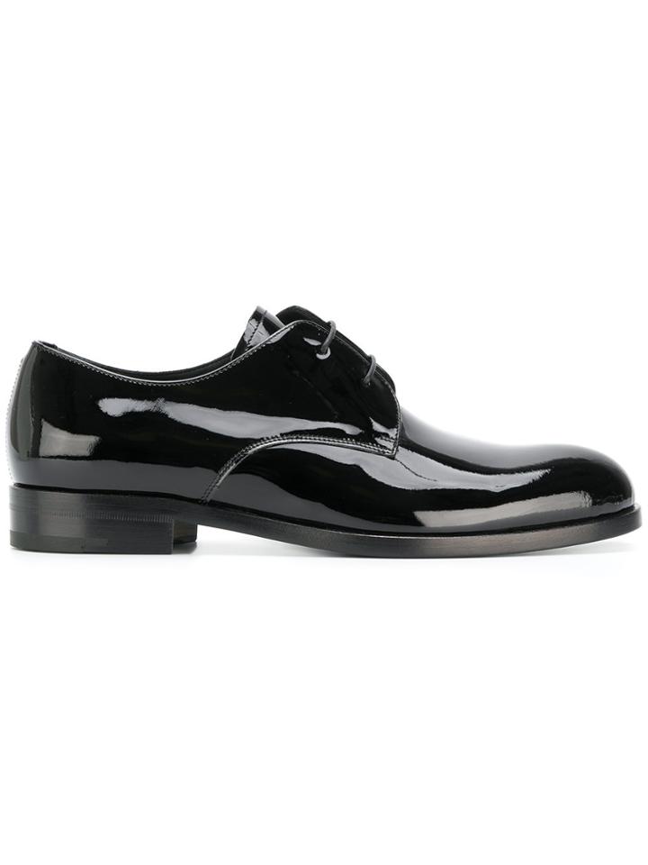 Z Zegna Lace-up Derby Shoes - Black