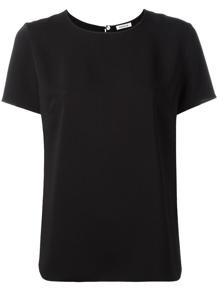 P.a.r.o.s.h. Keyhole Detail T-shirt - Black
