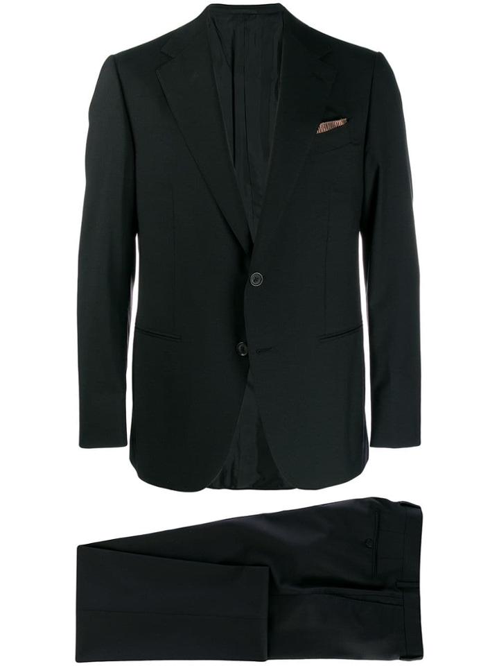 Caruso Norma Two Piece Suit - Black