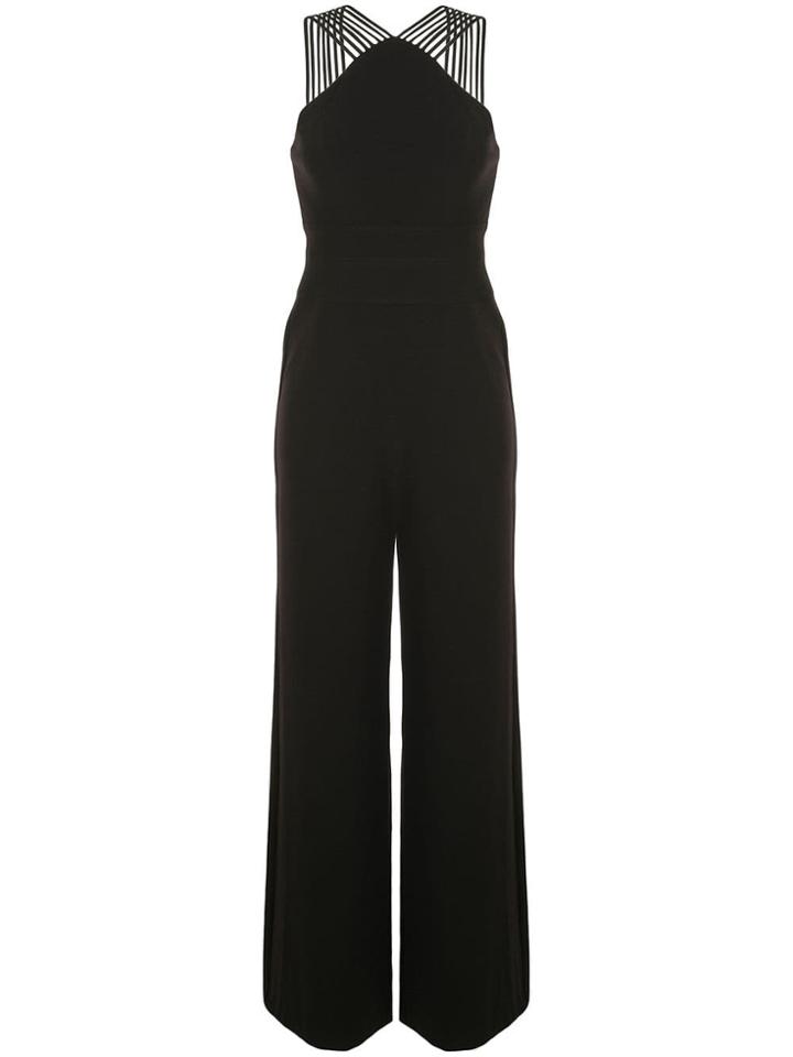 Halston Heritage Straight Fit Jumpsuit - Black