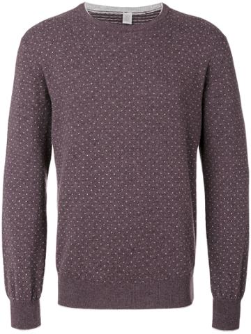 Eleventy Dots Pattern Sweatshirt - Red